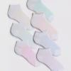 Pack de 7 calcetines de tobillo con rayas multicolores