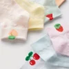 Pack de 7 pares de calcetines cortos con estampado de frutas