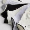 Pack de 7 pares de calcetines de zapatillas con corazones