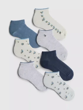 Pack de 7 pares de calcetines de zapatillas con estampado discreto