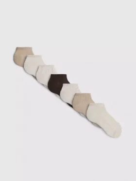 Pack de 7 pares de calcetines de zapatillas con textura