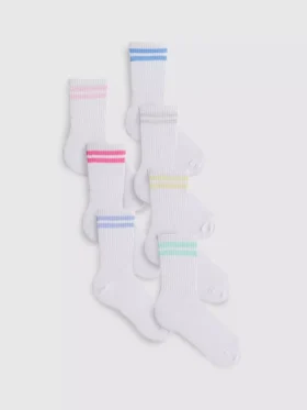 Pack de 7 pares de calcetines deportivos acanalados