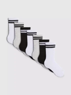 Pack de 7 pares de calcetines deportivos acanalados