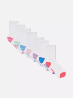 Pack de 7 pares de calcetines tobilleros con los días de la semana