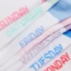 Pack de 7 pares de calcetines tobilleros con los días de la semana