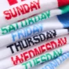 Pack de 7 pares de calcetines tobilleros con los días de la semana