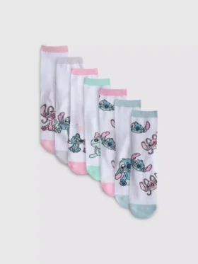 Pack de 7 pares de calcetines tobilleros de Stitch de Disney