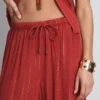 Pantalones anchos brillantes de Paula Echevarría