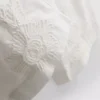 Pantalones anchos de algodón bordados