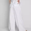 Pantalones anchos de lino plisados «The Edit»