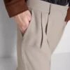 Pantalones anchos plisados