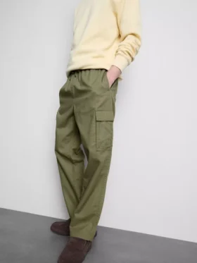 Pantalones cargo con cordón