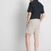 Pantalones Cortos a rayas de mezcla de lino