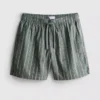 Pantalones Cortos a rayas de mezcla de lino