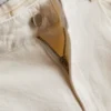 Pantalones Cortos acampanados plisados de denim con alto contenido en algodón