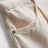 Pantalones Cortos acampanados plisados de denim con alto contenido en algodón
