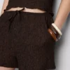 Pantalones Cortos arrugados con cordón