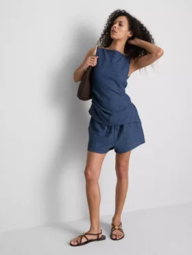 Pantalones Cortos arrugados de corte holgado de Paula Echevarría