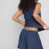 Pantalones Cortos arrugados de corte holgado de Paula Echevarría