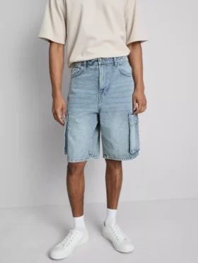 Pantalones cortos cargo de denim