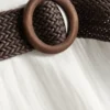 Pantalones Cortos con cinturón y textura
