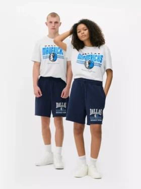 Pantalones Cortos con cordón de los Dallas Mavericks de la NBA
