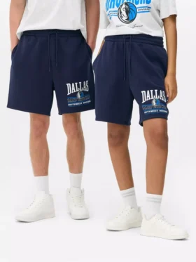 Pantalones Cortos con cordón de los Dallas Mavericks de la NBA