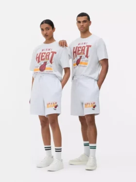 Pantalones Cortos con cordón de los Miami Heat de la NBA