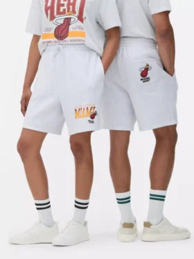 Pantalones Cortos con cordón de los Miami Heat de la NBA