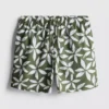 Pantalones Cortos con cordón y estampado floral