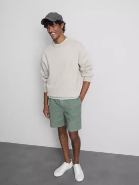 Pantalones Cortos con cordón y textura