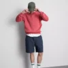 Pantalones Cortos con cordón y textura