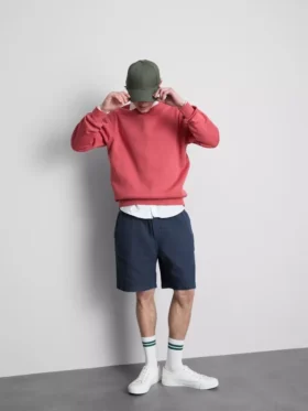 Pantalones Cortos con cordón y textura