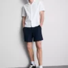 Pantalones Cortos con cordón y textura