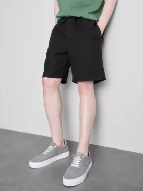 Pantalones Cortos con cordón y textura