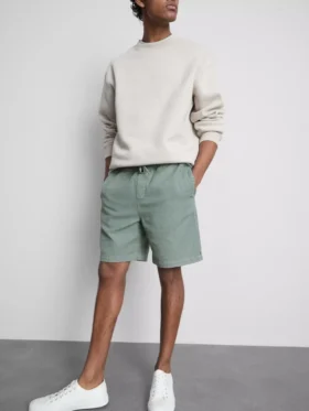 Pantalones Cortos con cordón y textura