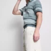 Pantalones Cortos con cordón y textura