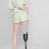 Pantalones Cortos de algodón a rayas tipo seersucker