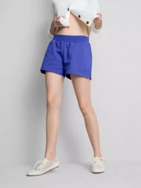 Pantalones Cortos de Algodón con Bajo Abierto