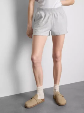 Pantalones Cortos de Algodón con Bajo Abierto