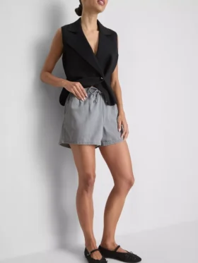 Pantalones cortos de chándal de denim de algodón