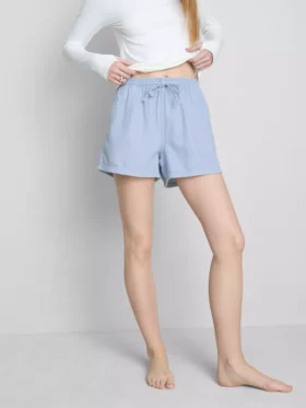 Pantalones cortos de chándal de denim de algodón