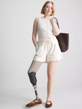 Pantalones cortos de chándal de denim de algodón