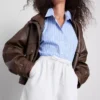 Pantalones cortos de chándal de denim de algodón