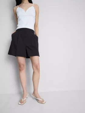 Pantalones Cortos de crucero de cintura alta con textura