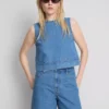 Pantalones Cortos de denim de algodón