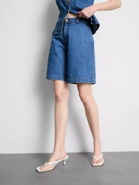 Pantalones Cortos de denim de algodón
