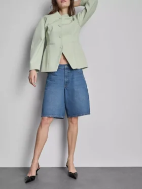 Pantalones cortos de denim de algodón