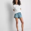 Pantalones Cortos de denim de algodón