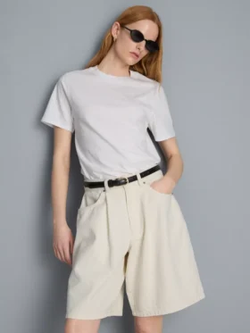 Pantalones Cortos de denim de algodón